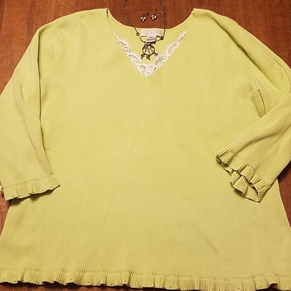 #057 Christopher & Banks XL Vneck Sweater